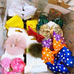 Little Girl Hair Accessory Grab Box 📦 13 pieces
